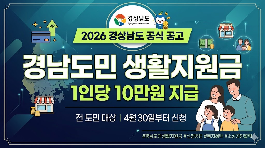 경남도민 생활지원금 이미지